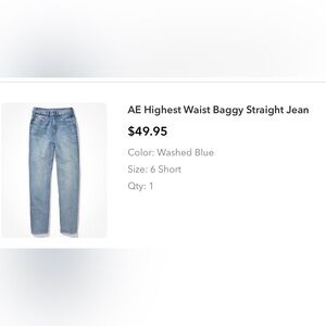 American Eagle Outfitters Baggy Jeans in Light Blue